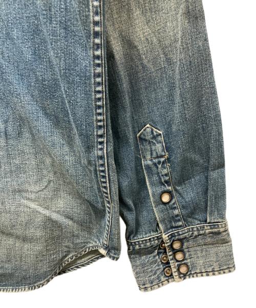 RRL（ダブルアールエル）RRL (ダブルアールエル) デニムウエスタンシャツ インディゴ サイズ:XLの古着・服飾アイテム