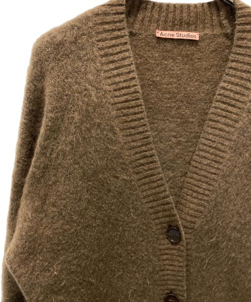 Acne studios（アクネ ストゥディオズ）ACNE STUDIOS (アクネ ストゥディオズ) モヘヤ混カーディガン ブラウン サイズ:xxsの古着・服飾アイテム