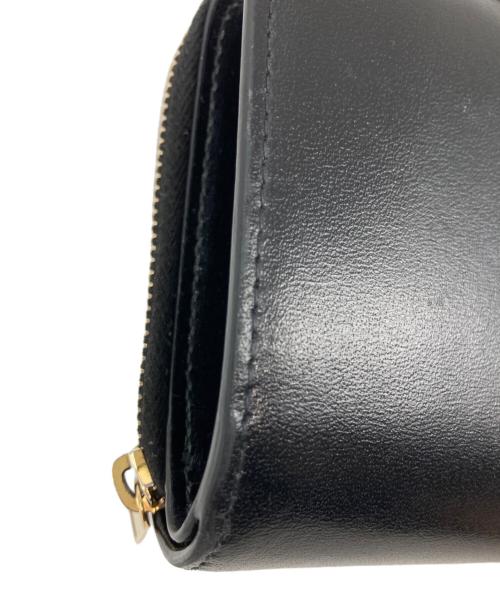 Saint Laurent Paris（サンローランパリ）Saint Laurent Paris (サンローランパリ) レザー2つ折り財布 ブラックの古着・服飾アイテム