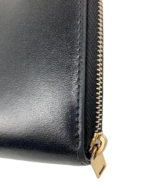 Saint Laurent Paris（サンローランパリ）Saint Laurent Paris (サンローランパリ) レザー2つ折り財布 ブラックの古着・服飾アイテム