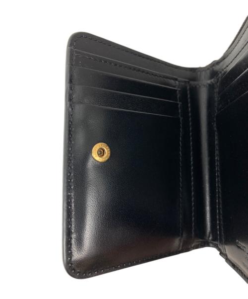 Saint Laurent Paris（サンローランパリ）Saint Laurent Paris (サンローランパリ) レザー2つ折り財布 ブラックの古着・服飾アイテム