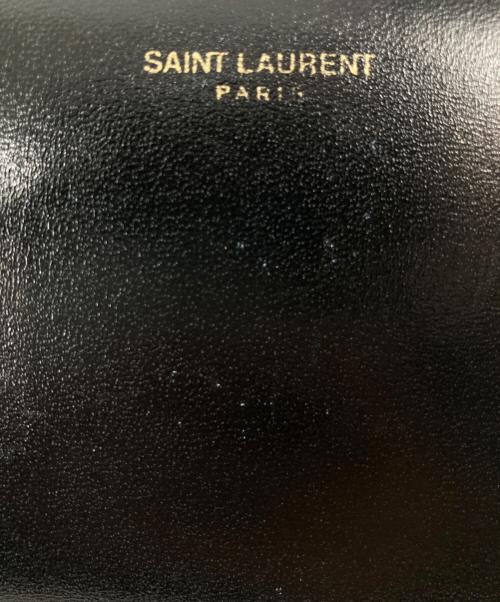 Saint Laurent Paris（サンローランパリ）Saint Laurent Paris (サンローランパリ) レザー2つ折り財布 ブラックの古着・服飾アイテム