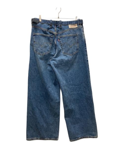 LEVI'S（リーバイス）LEVI'S (リーバイス) sacai (サカイ) Belted Wide Pants インディゴ サイズ:4 未使用品の古着・服飾アイテム