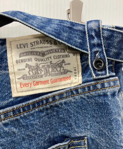 LEVI'S（リーバイス）LEVI'S (リーバイス) sacai (サカイ) Belted Wide Pants インディゴ サイズ:4 未使用品の古着・服飾アイテム