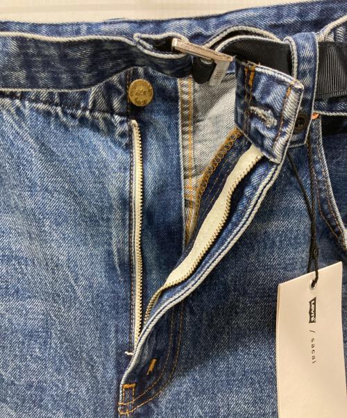 LEVI'S（リーバイス）LEVI'S (リーバイス) sacai (サカイ) Belted Wide Pants インディゴ サイズ:4 未使用品の古着・服飾アイテム