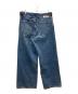 LEVI'S (リーバイス) sacai (サカイ) Belted Wide Pants インディゴ サイズ:4 未使用品：50000円