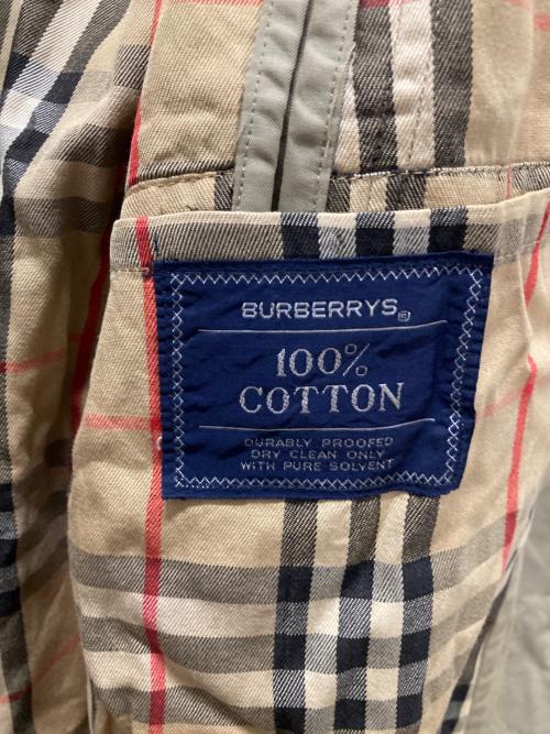 BURBERRY（バーバリー）BURBERRY (バーバリー) 裏地ノバチェック比翼ステンカラーコート ベージュ サイズ:不明の古着・服飾アイテム