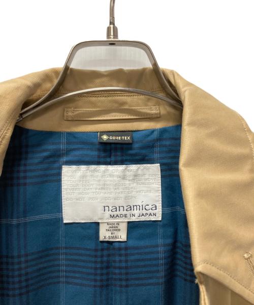nanamica（ナナミカ）nanamica (ナナミカ) GORE-TEX Balmacaan Coat ベージュ サイズ:XSの古着・服飾アイテム