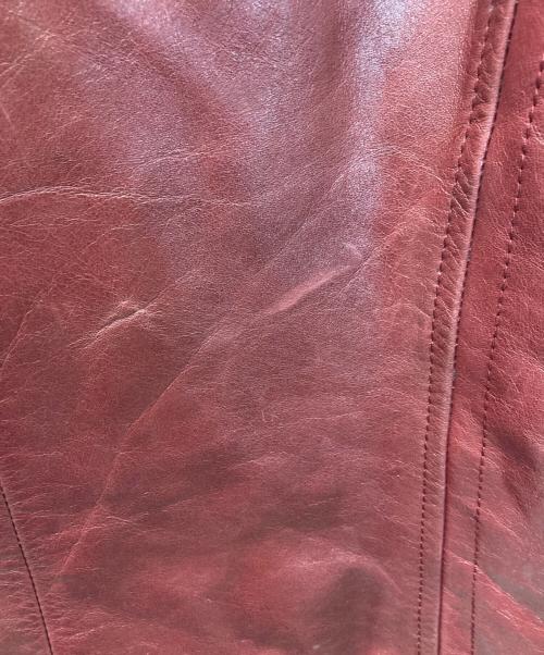 CoSTUME NATIONAL HOMME（コスチューム ナショナル オム）CoSTUME NATIONAL HOMME (コスチューム ナショナル オム) シングルライダースジャケット レッド サイズ:44の古着・服飾アイテム