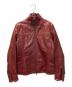 CoSTUME NATIONAL HOMME（コスチューム ナショナル オム）の古着「シングルライダースジャケット」｜レッド