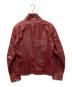CoSTUME NATIONAL HOMME (コスチューム ナショナル オム) シングルライダースジャケット レッド サイズ:44：15000円