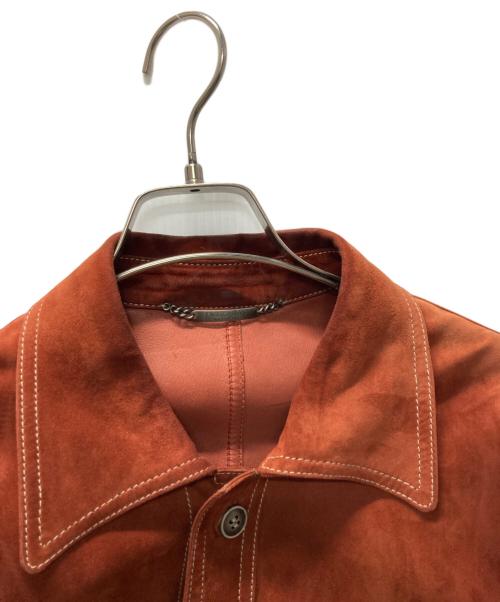 DOLCE & GABBANA（ドルチェ＆ガッバーナ）DOLCE & GABBANA (ドルチェ＆ガッバーナ) スウェードジャケット オレンジ サイズ:44の古着・服飾アイテム