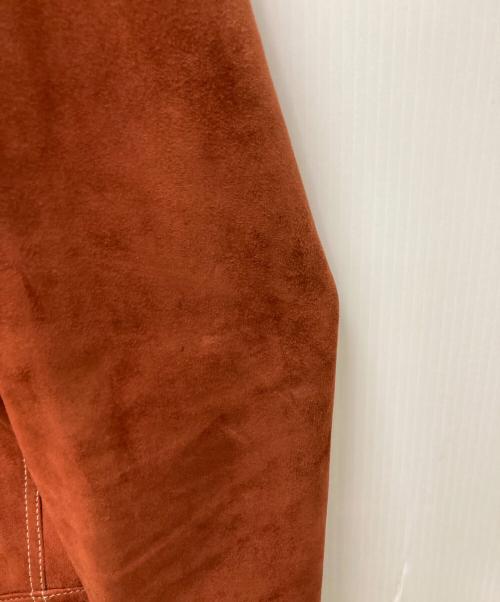 DOLCE & GABBANA（ドルチェ＆ガッバーナ）DOLCE & GABBANA (ドルチェ＆ガッバーナ) スウェードジャケット オレンジ サイズ:44の古着・服飾アイテム