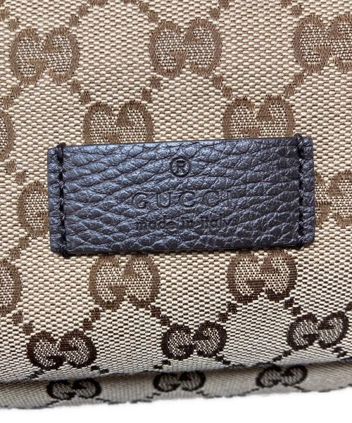 GUCCI（グッチ）GUCCI (グッチ) GGキャンバス巾着型バックパック ベージュの古着・服飾アイテム