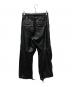 DIESEL (ディーゼル) フェイクレザー ルーズフィットカーゴパンツ ブラック サイズ:38：15000円