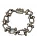 MEXICAN JEWELRY（メキシカンジュエリー）の古着「ホースビットブレスレット」｜シルバー