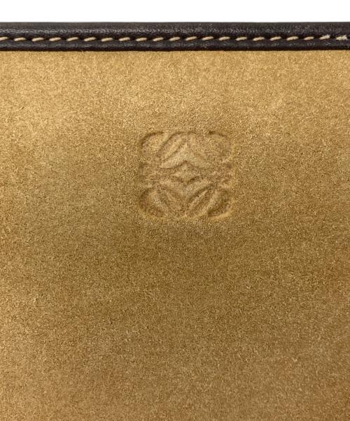 LOEWE（ロエベ）LOEWE (ロエベ) アナグラムスエードラウンドファスナー財布 ベージュ サイズ:表記無しの古着・服飾アイテム