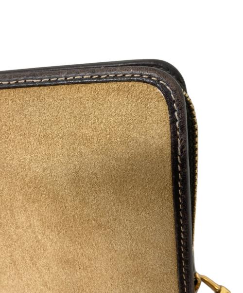 LOEWE（ロエベ）LOEWE (ロエベ) アナグラムスエードラウンドファスナー財布 ベージュ サイズ:表記無しの古着・服飾アイテム
