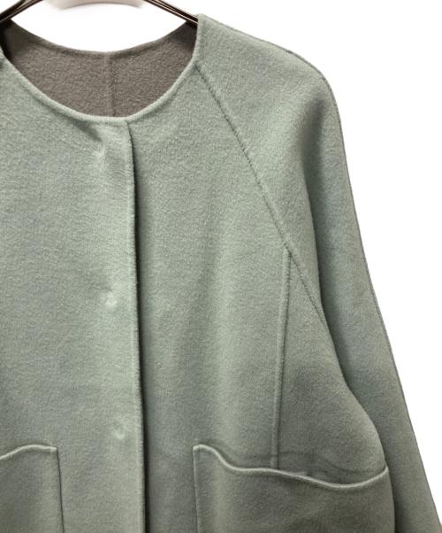 ADORE（アドーア）ADORE (アドーア) 2TONEリバー コート グリーン サイズ:38の古着・服飾アイテム