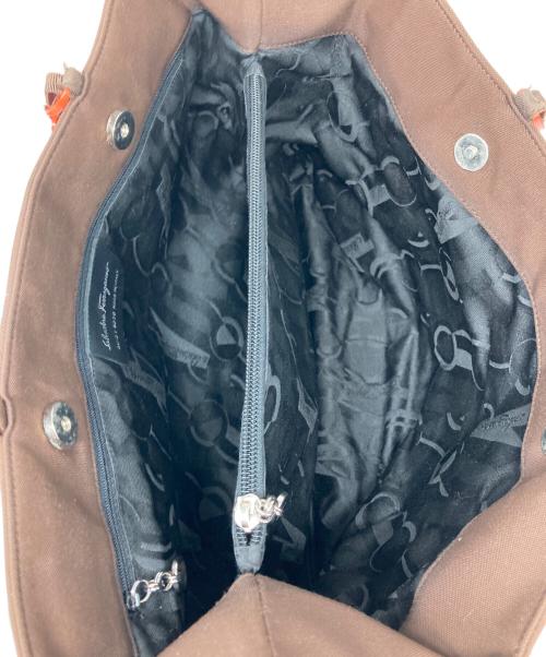 Salvatore Ferragamo（サルヴァトーレ フェラガモ）Salvatore Ferragamo (サルヴァトーレ フェラガモ) トートバッグ ブラウンの古着・服飾アイテム