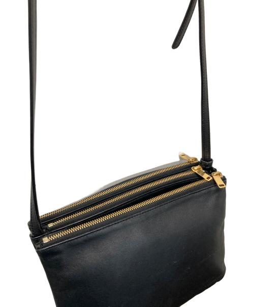 CELINE（セリーヌ）CELINE (セリーヌ) トリオ ラージ ショルダーバッグ ブラックの古着・服飾アイテム