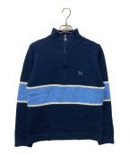 BoTTボット）の古着「Half Zip Drivers Knit」｜ブルー