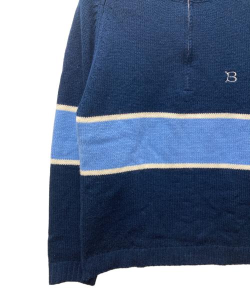 BoTT（ボット）BoTT (ボット) Half Zip Drivers Knit ブルー サイズ:Mの古着・服飾アイテム