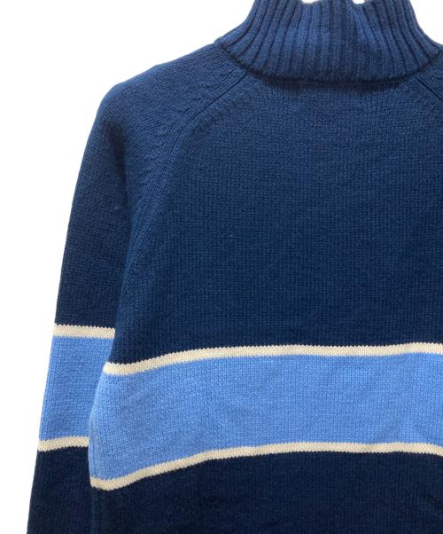 BoTT（ボット）BoTT (ボット) Half Zip Drivers Knit ブルー サイズ:Mの古着・服飾アイテム