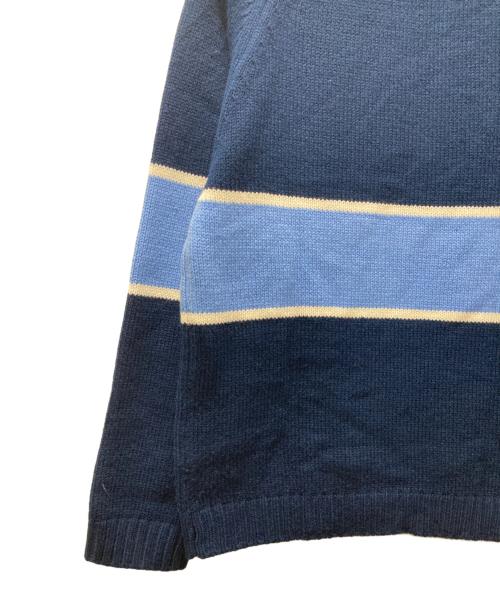 BoTT（ボット）BoTT (ボット) Half Zip Drivers Knit ブルー サイズ:Mの古着・服飾アイテム