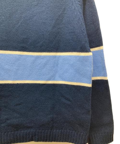 BoTT（ボット）BoTT (ボット) Half Zip Drivers Knit ブルー サイズ:Mの古着・服飾アイテム