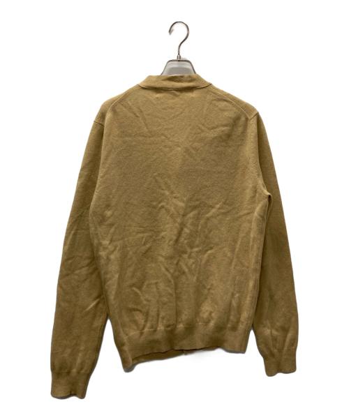 PLAY COMME des GARCONS（プレイコムデギャルソン）PLAY COMME des GARCONS (プレイコムデギャルソン) ハートワッペン ニットカーディガン ベージュ サイズ:Lの古着・服飾アイテム