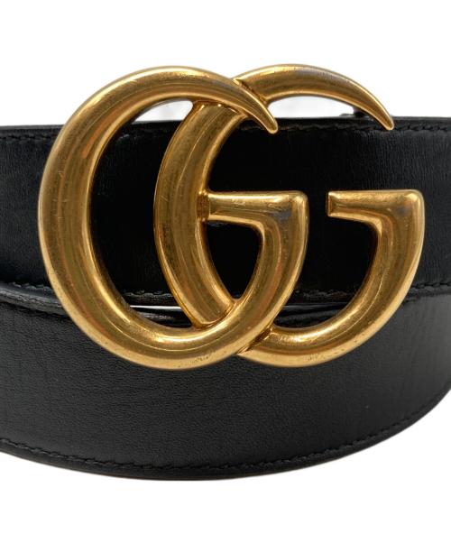 GUCCI（グッチ）GUCCI (グッチ) GGマーモントベルト ブラックの古着・服飾アイテム