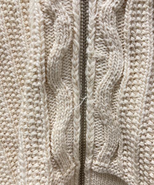 NICENESS（ナイスネス）NICENESS (ナイスネス) ドライバーズニット ベージュ サイズ:Mの古着・服飾アイテム