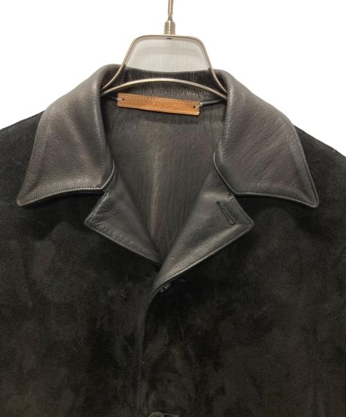 NICENESS（ナイスネス）NICENESS (ナイスネス) CLIFF レザージャケット ブラック サイズ:Mの古着・服飾アイテム