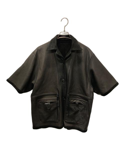 NICENESS（ナイスネス）NICENESS (ナイスネス) CLIFF レザージャケット ブラック サイズ:Mの古着・服飾アイテム