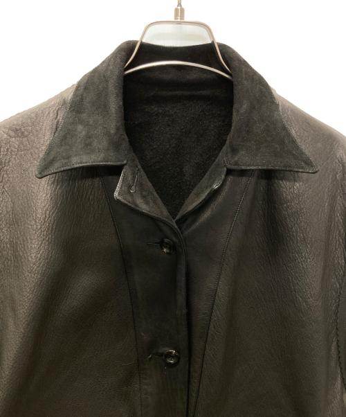 NICENESS（ナイスネス）NICENESS (ナイスネス) CLIFF レザージャケット ブラック サイズ:Mの古着・服飾アイテム