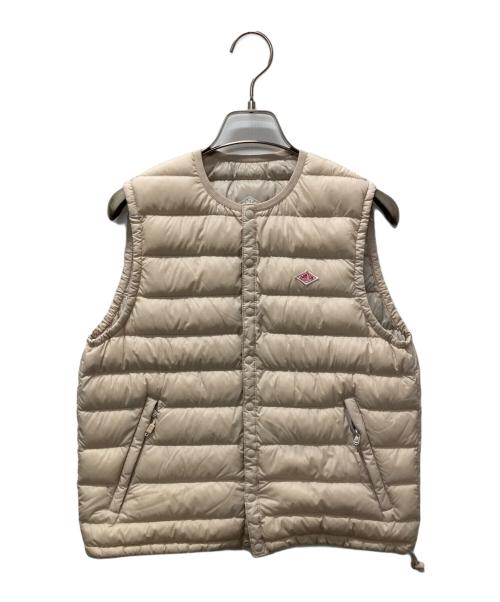 DANTON（ダントン）DANTON (ダントン) インナーダウンクルーネックベスト ベージュ サイズ:Sの古着・服飾アイテム