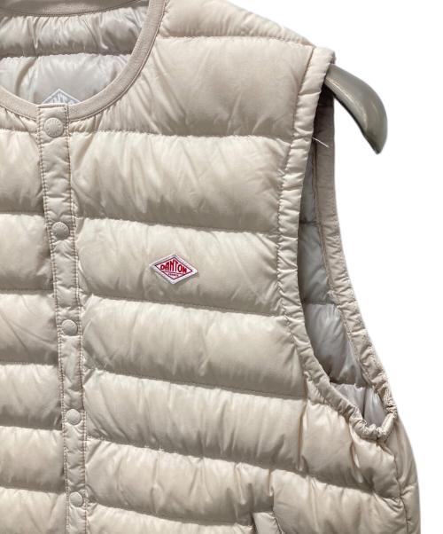 DANTON（ダントン）DANTON (ダントン) インナーダウンクルーネックベスト ベージュ サイズ:Sの古着・服飾アイテム