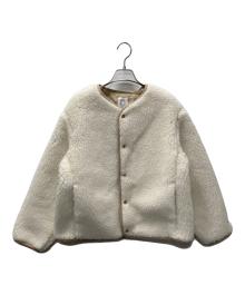 ORCIVAL（オーシバル）の古着「ラウンドネックボアフリースブルゾン」｜アイボリー