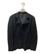 Yohji Yamamoto FEMMEヨウジヤマモトファム）の古着「レーヨンブレンドデザインジャケット」｜ブラック