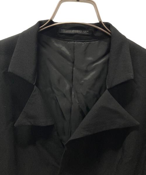 Yohji Yamamoto FEMME（ヨウジヤマモトファム）Yohji Yamamoto FEMME (ヨウジヤマモトファム) レーヨンブレンドデザインジャケット ブラック サイズ:1の古着・服飾アイテム