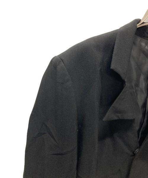 Yohji Yamamoto FEMME（ヨウジヤマモトファム）Yohji Yamamoto FEMME (ヨウジヤマモトファム) レーヨンブレンドデザインジャケット ブラック サイズ:1の古着・服飾アイテム