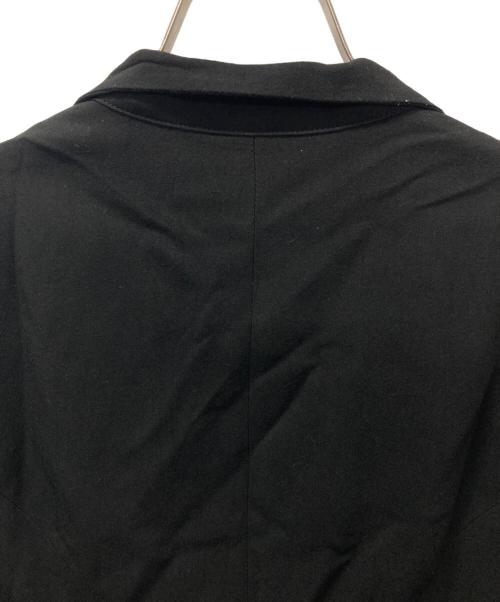 Yohji Yamamoto FEMME（ヨウジヤマモトファム）Yohji Yamamoto FEMME (ヨウジヤマモトファム) レーヨンブレンドデザインジャケット ブラック サイズ:1の古着・服飾アイテム
