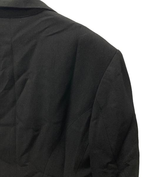 Yohji Yamamoto FEMME（ヨウジヤマモトファム）Yohji Yamamoto FEMME (ヨウジヤマモトファム) レーヨンブレンドデザインジャケット ブラック サイズ:1の古着・服飾アイテム