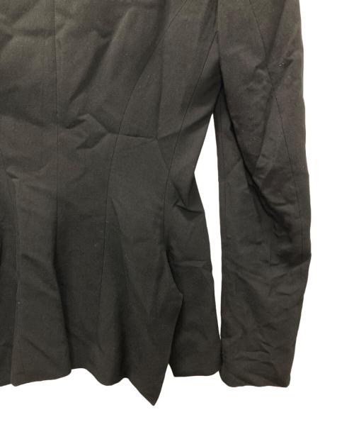 Yohji Yamamoto FEMME（ヨウジヤマモトファム）Yohji Yamamoto FEMME (ヨウジヤマモトファム) レーヨンブレンドデザインジャケット ブラック サイズ:1の古着・服飾アイテム