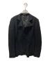 Yohji Yamamoto FEMME（ヨウジヤマモトファム）の古着「レーヨンブレンドデザインジャケット」｜ブラック