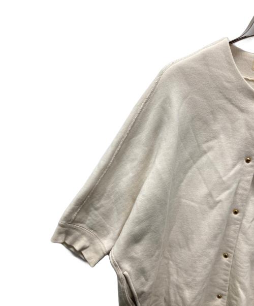 DRAWER（ドゥロワー）DRAWER (ドゥロワー) コットンツリ裏毛フロントスナップカーディガン アイボリー サイズ:1の古着・服飾アイテム