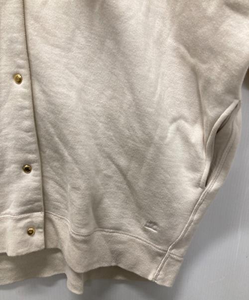 DRAWER（ドゥロワー）DRAWER (ドゥロワー) コットンツリ裏毛フロントスナップカーディガン アイボリー サイズ:1の古着・服飾アイテム