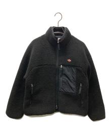 DANTON（ダントン）の古着「スタンドカラー ボアフリースジャケット」｜ブラック