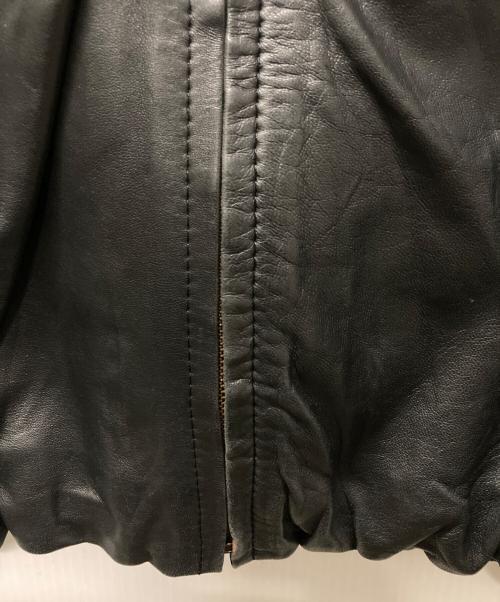 BEARDSLEY（ビアズリー）BEARDSLEY (ビアズリー) ラムレザーノーカラージャケット ブラック サイズ:1の古着・服飾アイテム